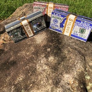 Crystal Rhinestones Bling Clutch Purse with gold chain